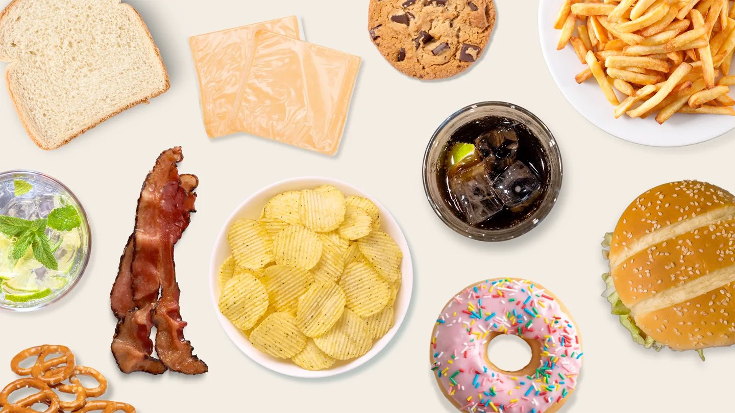 Processed junk food spread