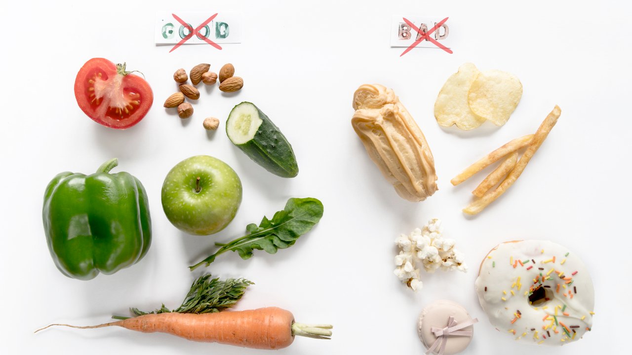 Good vs Bad food comparison